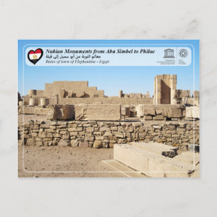 UNESCO WHS - Ruins of town of Elephantine Postcard