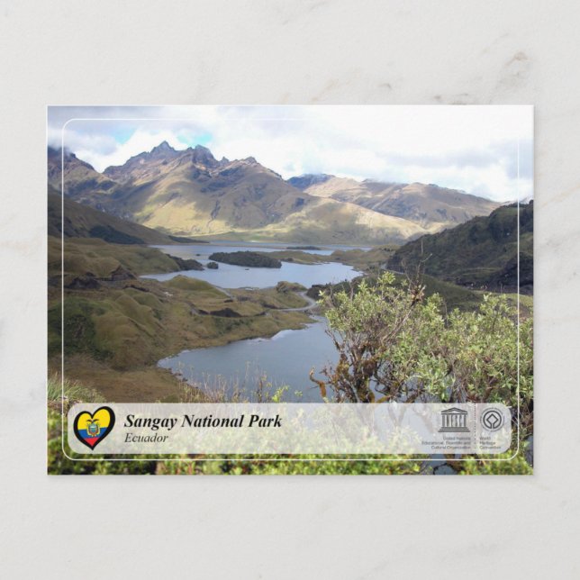 UNESCO WHS - Sangay National Park Postcard (Front)