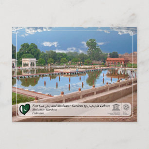 UNESCO WHS - Shalamar Gardens - شالامار باغ Postcard