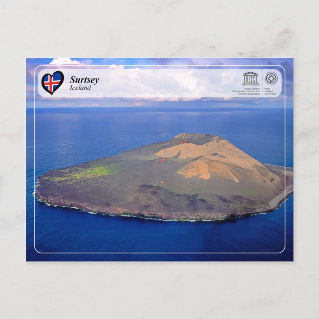 UNESCO WHS - Surtsey Island Postcard (Front)