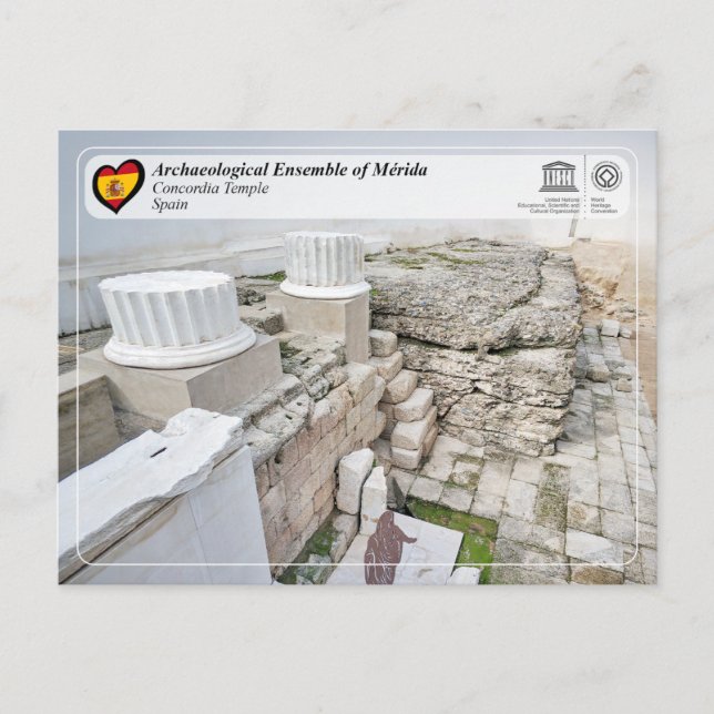 UNESCO WHS -  Templo de la Concordia Postcard (Front)