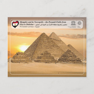 UNESCO WHS - The Pyramids of Giza Postcard