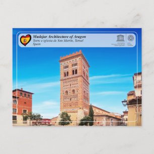 UNESCO WHS - Torre de la iglesia de San Martín Postcard