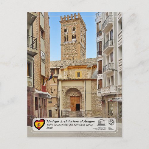 UNESCO WHS _ Torre de la iglesia del Salvador Postcard