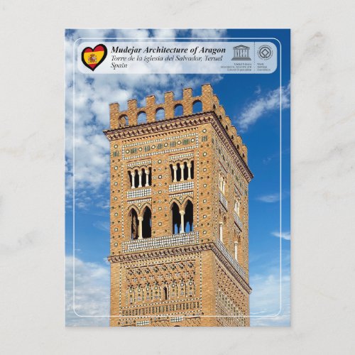 UNESCO WHS _ Torre de la iglesia del Salvador Postcard