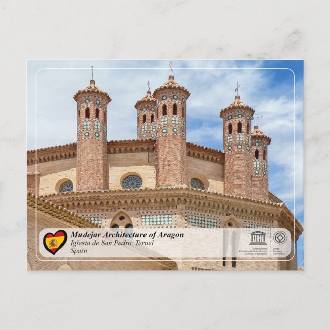 UNESCO WHS - Torre e iglesia de San Pedro Postcard (Front)