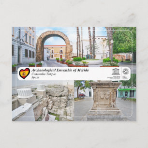 UNESCO WHS - Trajan's Arch, Concordia Temple Postcard