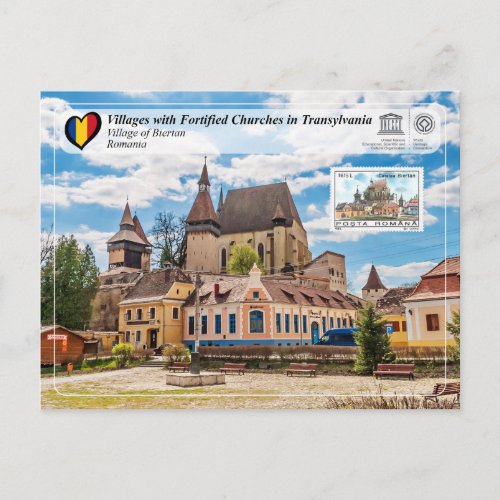 UNESCO WHS _ Village of Biertan Stamp Edition Po Postcard