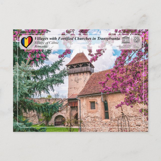 UNESCO WHS - Village of Câlnic Postcard (Front)