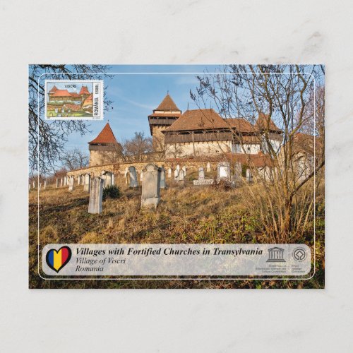 UNESCO WHS _ Village of Viscri Stamp Edition Pos Postcard