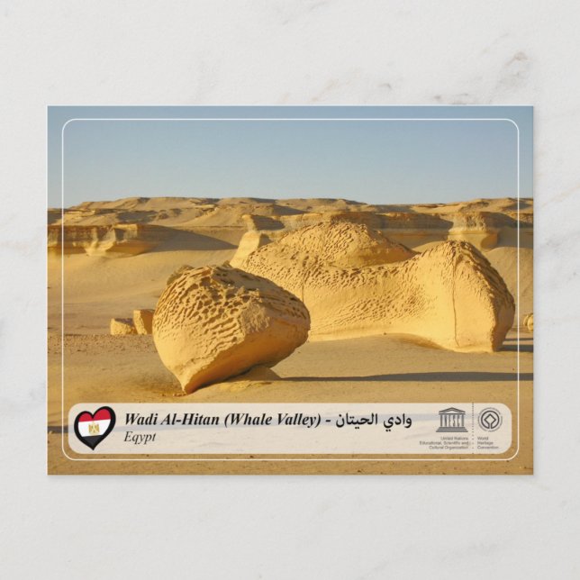UNESCO WHS - Wadi Al-Hitan (Whale Valley) Postcard (Front)