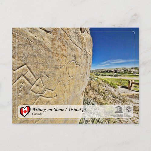 UNESCO WHS _ Writing_on_Stone  snaipi Postcard