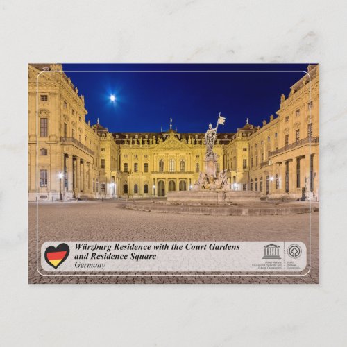 UNESCO WHS _ Wrzburg Residence Postcard