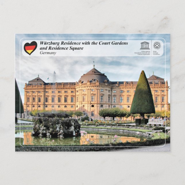 UNESCO WHS - Würzburg Residence Postcard (Front)