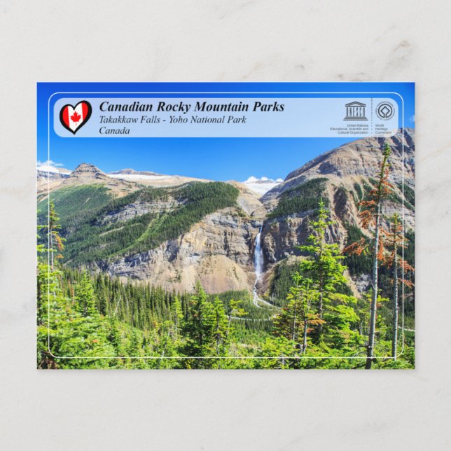UNESCO WHS - Yoho National Park Postcard (Front)