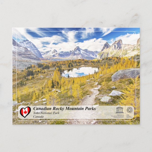 UNESCO WHS - Yoho National Park Postcard (Front)