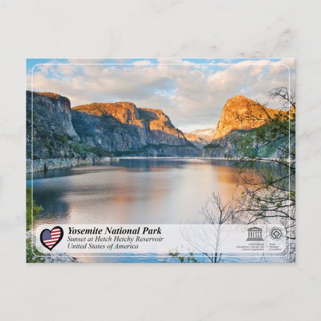 UNESCO WHS - Yosemite - Hetch Hetchy Reservoir Postcard (Front)