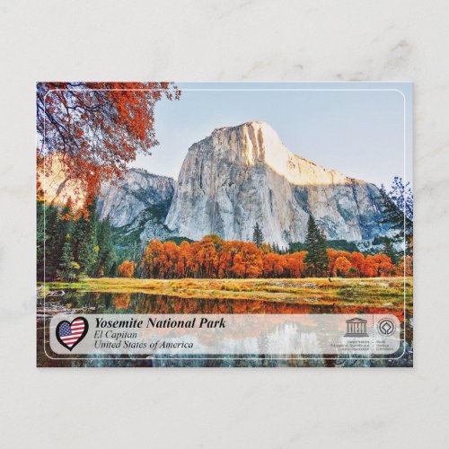 UNESCO WHS _ Yosemite NP _ El Capitan Postcard