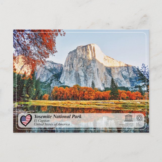 UNESCO WHS - Yosemite NP - El Capitan Postcard (Front)
