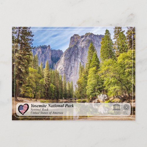 UNESCO WHS _ Yosemite NP _ Sentinel Rock Postcard