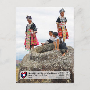UNESCO - Xiengkhuang - Plain of Jars - ທົ່ງໄຫຫິນ Postcard
