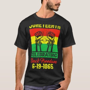 Uneteenth Celebrating 1865 Black Freedom African F T-Shirt