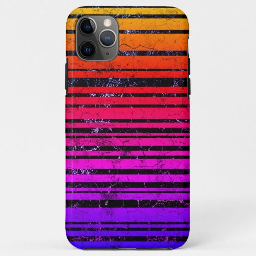 Uneven Rainbow Stripes RUD iPhone 11 Pro Max Case