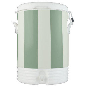 Uneven Stripes - Green Beverage Cooler