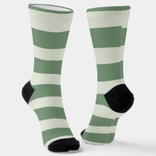 Uneven Stripes - Green Socks