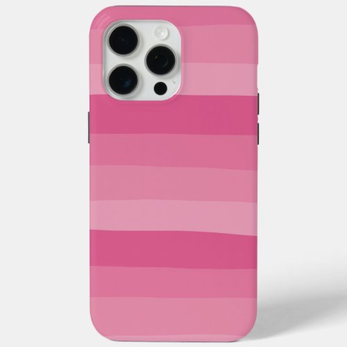 Uneven Stripes _ Pink iPhone 15 Pro Max Case