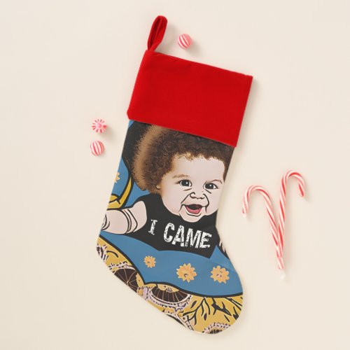 Unexpected Arrival a baby come out of nowhere  Christmas Stocking