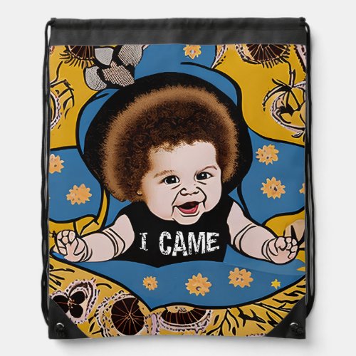Unexpected Arrival a baby come out of nowhere  Drawstring Bag