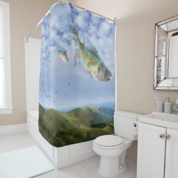 Unexpected Arrival | Funny Shower Curtain by Houk at Zazzle