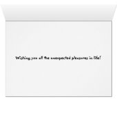 Unexpected Pleasures Card (Inside Horizontal (Bottom))