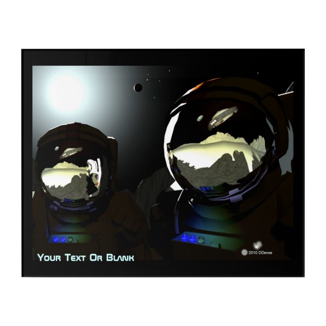 Unexpected Visitors UFO Acrylic Print (Front)