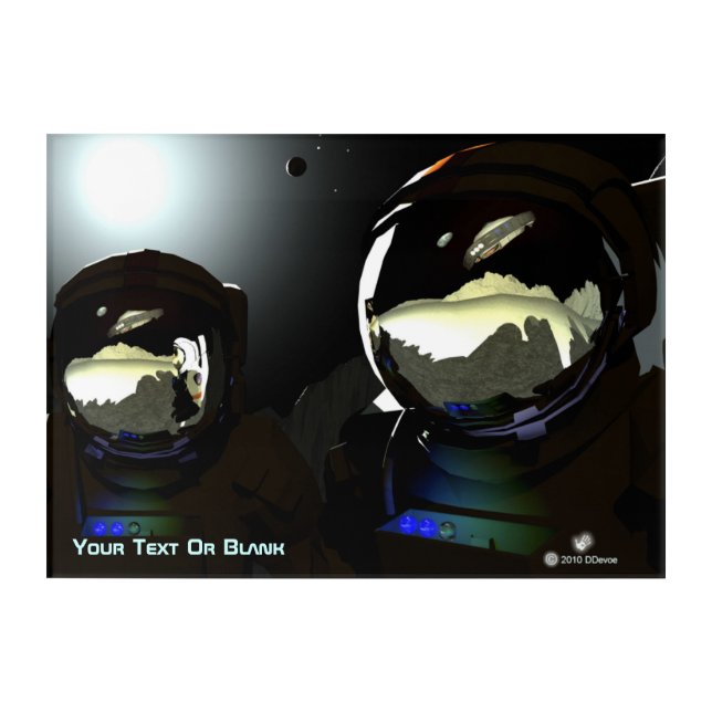 Unexpected Visitors UFO Acrylic Print (Front)