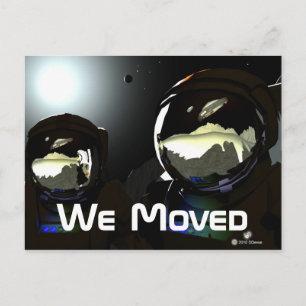 Unexpected Visitors UFO Announcement Postcard