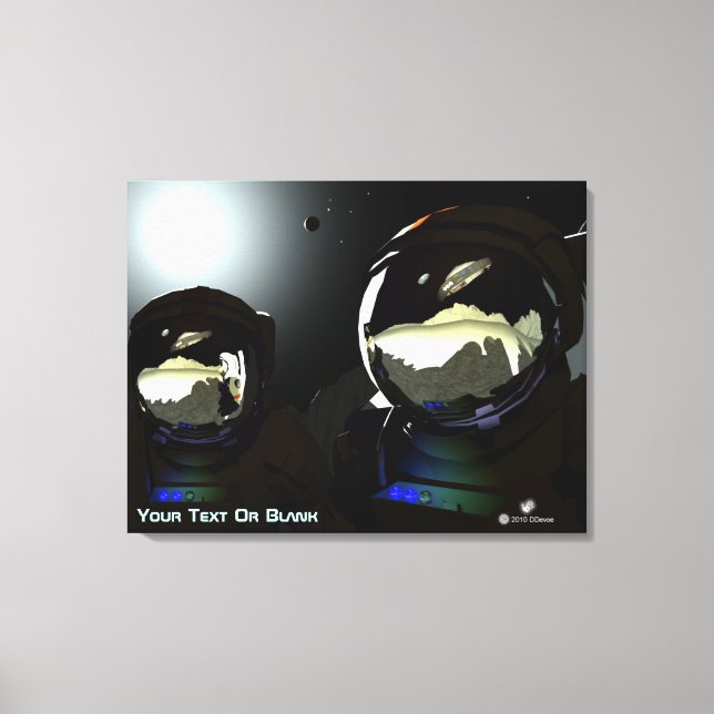 Unexpected Visitors UFO Canvas Print (Front)