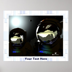 Unexpected Visitors UFO Poster