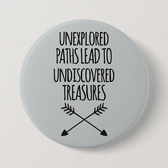 Unexplored Paths Pinback Button (Front)