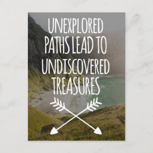Unexplored Paths Postcard