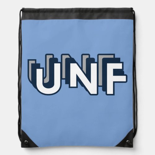 UNF _ University of North Florida Blue Drawstring Bag