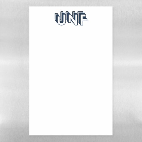 UNF _ University of North Florida Magnetic Dry Erase Sheet