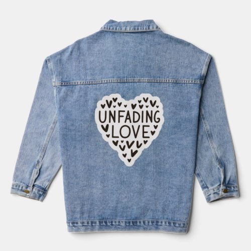 unfading love  denim jacket