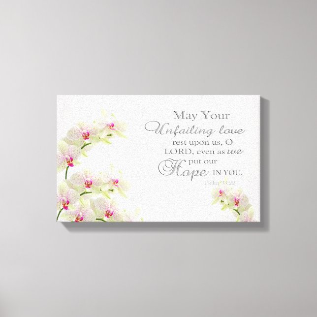 Unfailing Love O Lord Wrapped Canvas Print (Front)