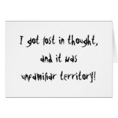 Unfamiliar Territory (Front Horizontal)