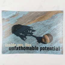 "unfathomable potential" Glass TRINKET TRAY