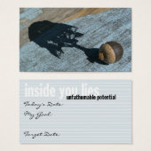 "unfathomable potential" goal cards (Front & Back)