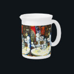 Unfazed by Challenge Beverage Pitcher<br><div class="desc">Original Painting of Window Display of Union Square,  New York City Holiday Market. Painted by New York City,  Fine Art Artist,  Gaye Elise Beda.
See gayeelisebeda.store
https://www.redbubble.com/shop/?query=gaye elise&ref=search_box
https://gayeelise-beda.pixels.com
http://www.zazzle.com/gaye elise beda gifts  
http://issuu.com/lieslmarelli/docs/wia278-july-issuu/1?e=2826034/843692 
https://fineartamerica.com/profiles/gayeelise-beda
q=gaye elise beda&x=-749&y=-111
http://www.synchronopedia.com/wwsah_candidate_list.htm</div>