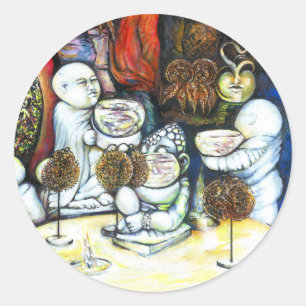 Unfazed by Challenge Classic Round Sticker